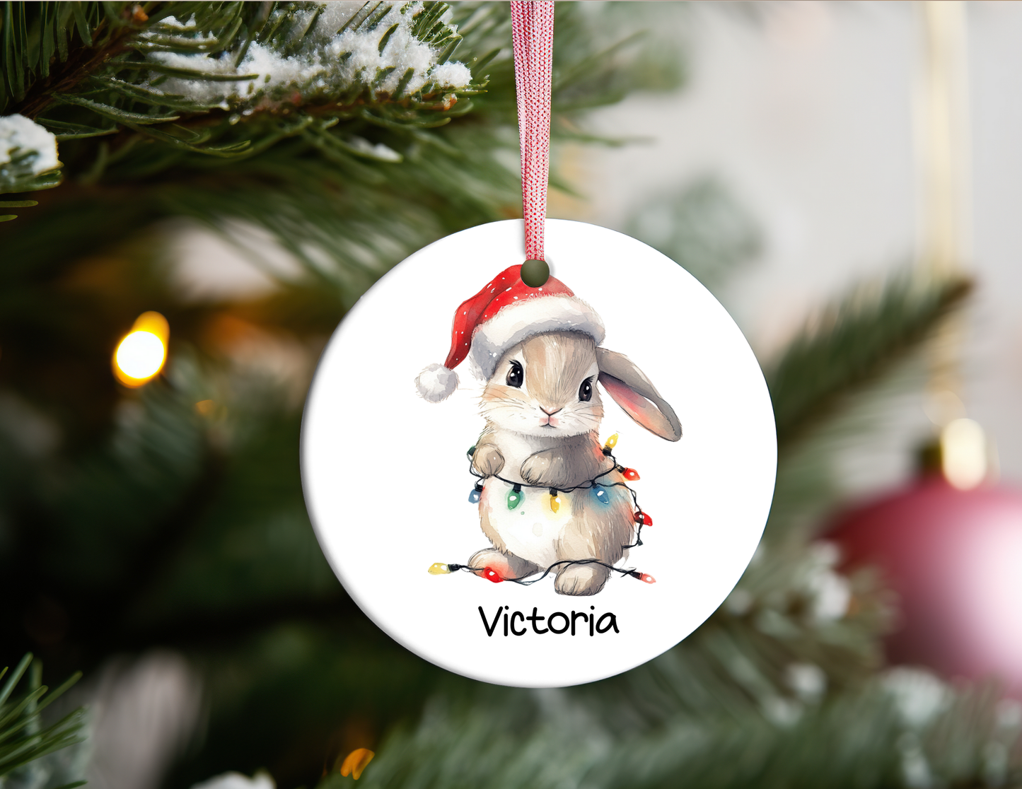 PERSONALIZED BUNNY ORNAMENT