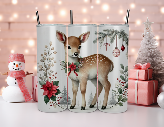 CHRISTMAS DEER TUMBLER