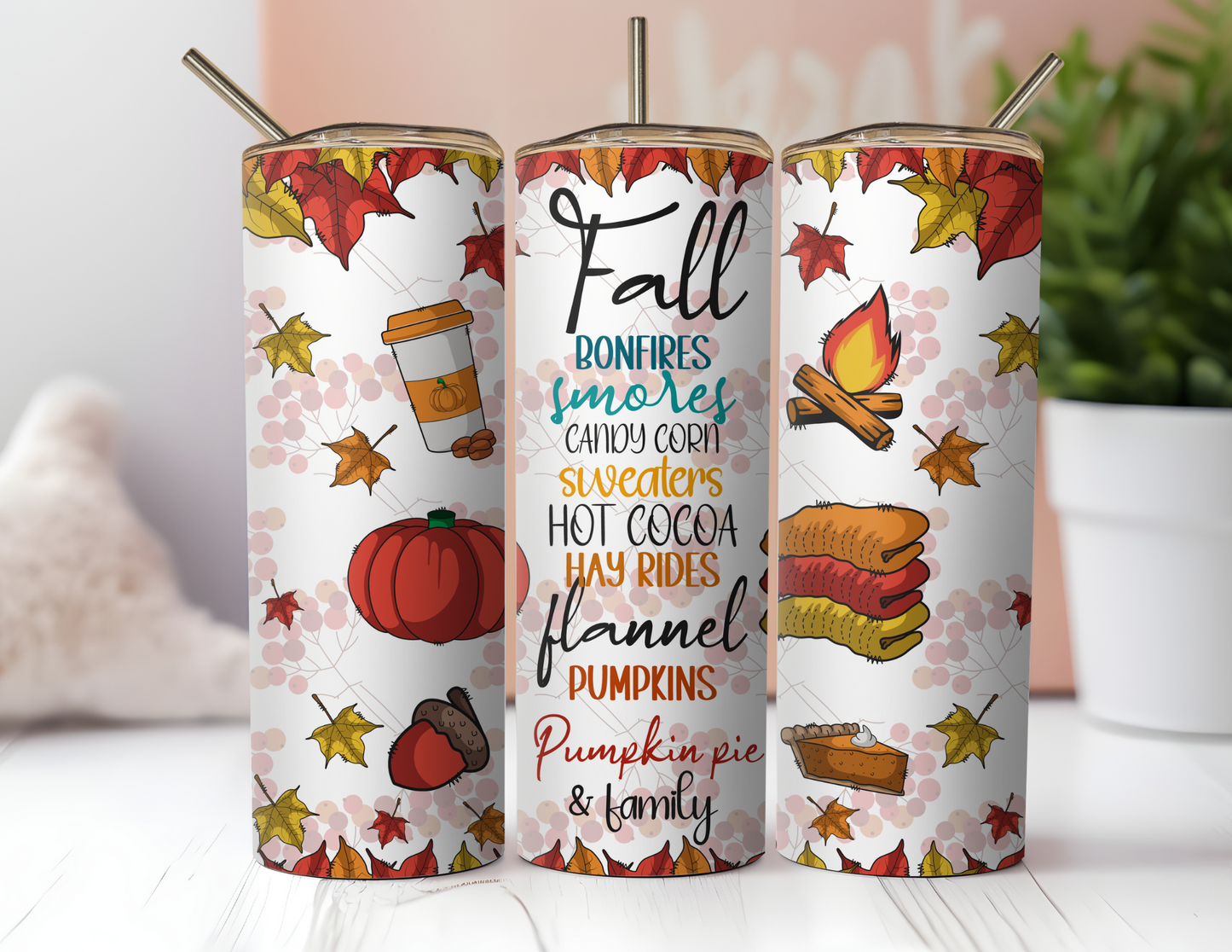 FALL BONFIRE TUMBLER