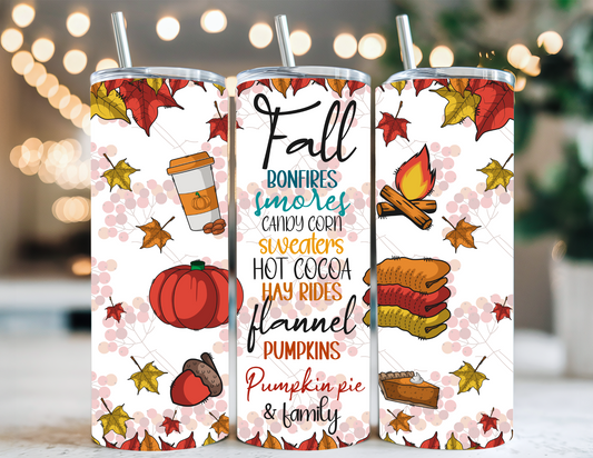 FALL BONFIRE TUMBLER