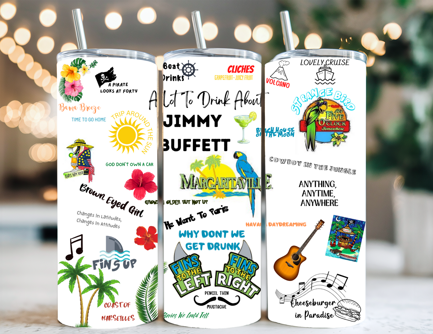 JIMMY BUFFETT TUMBLER