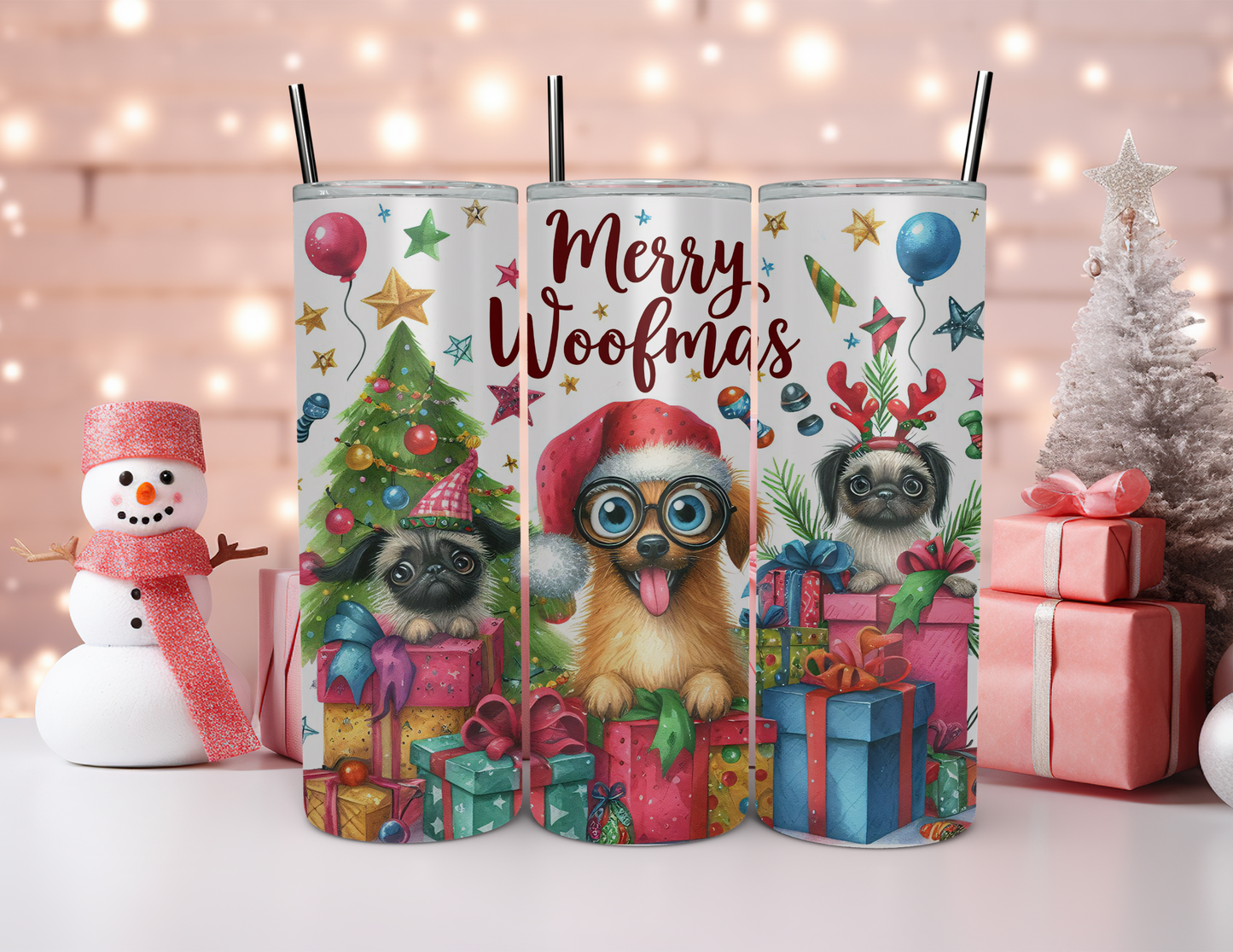 MERRY WOOFMAS TUMBLER