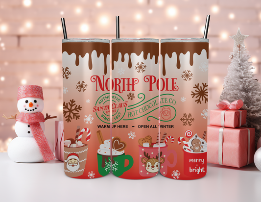 NORTH POLE CHRISTMAS TUMBLER
