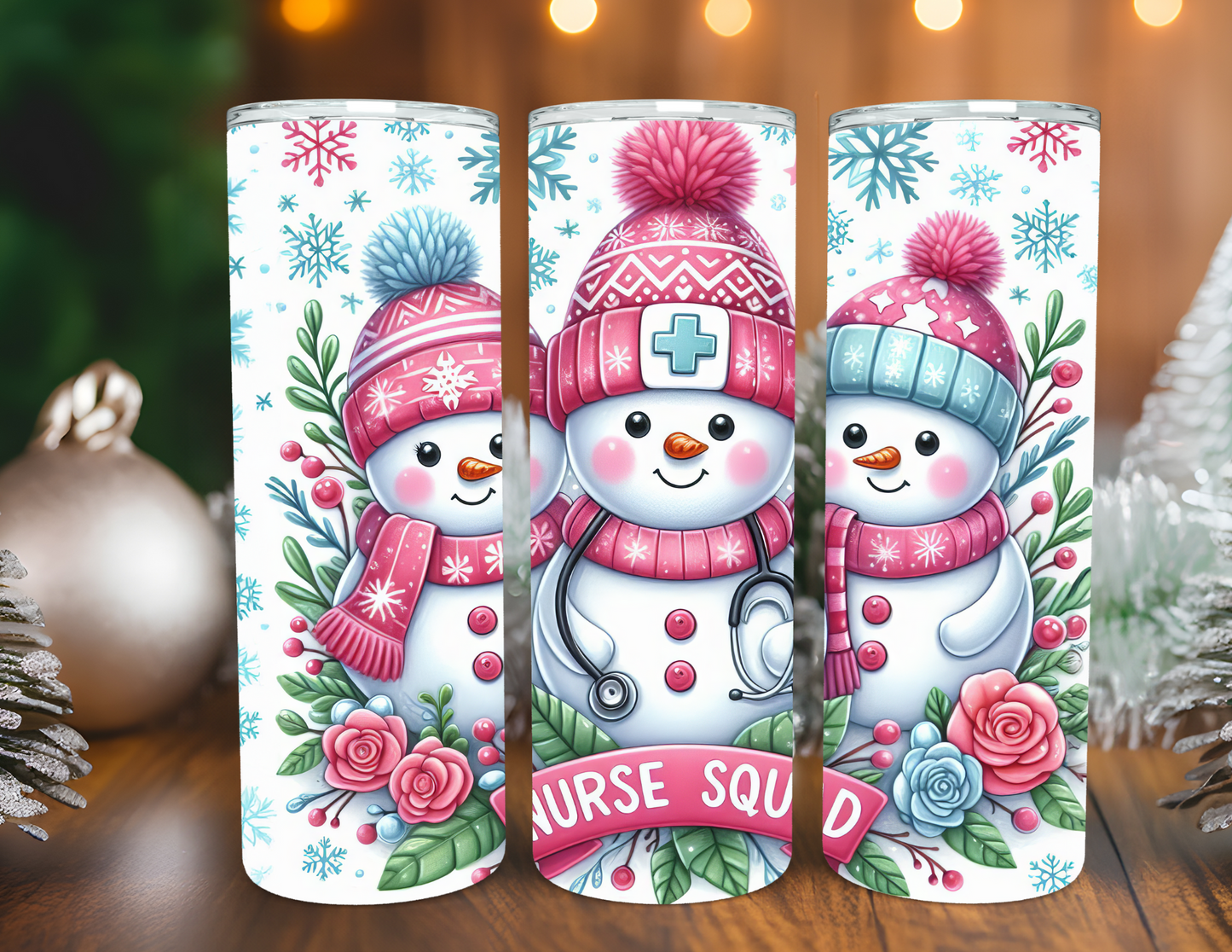 NURSE SQUAD HOLIDAY TUMBLER