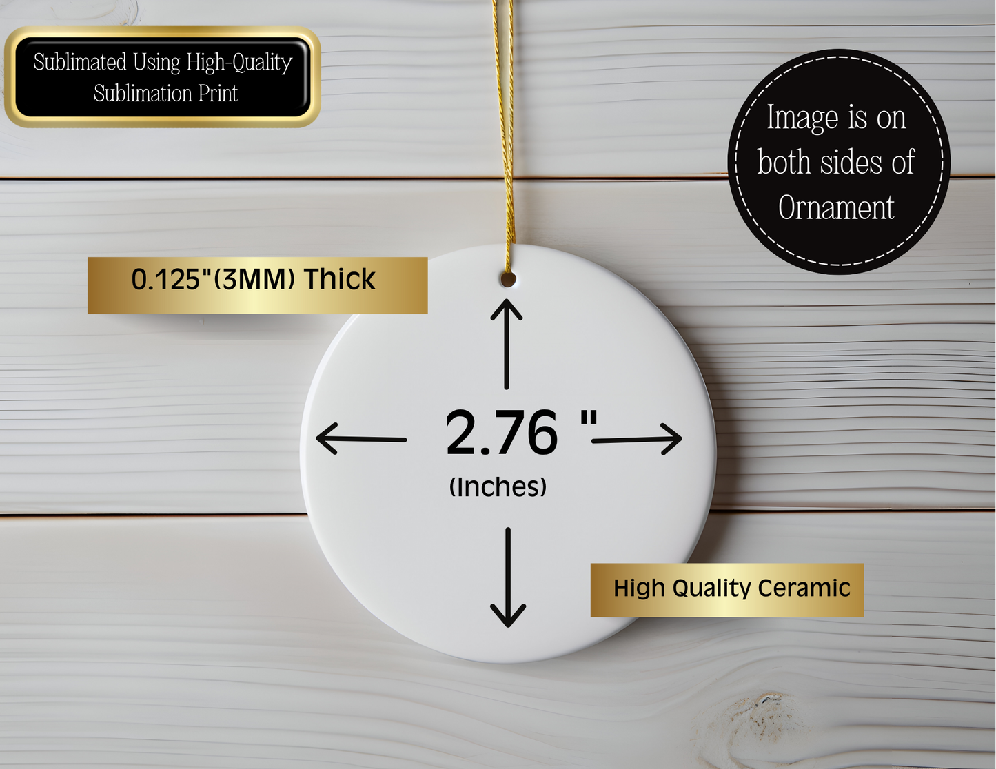 PERSONALIZED POOH BEAR ORNAMENT