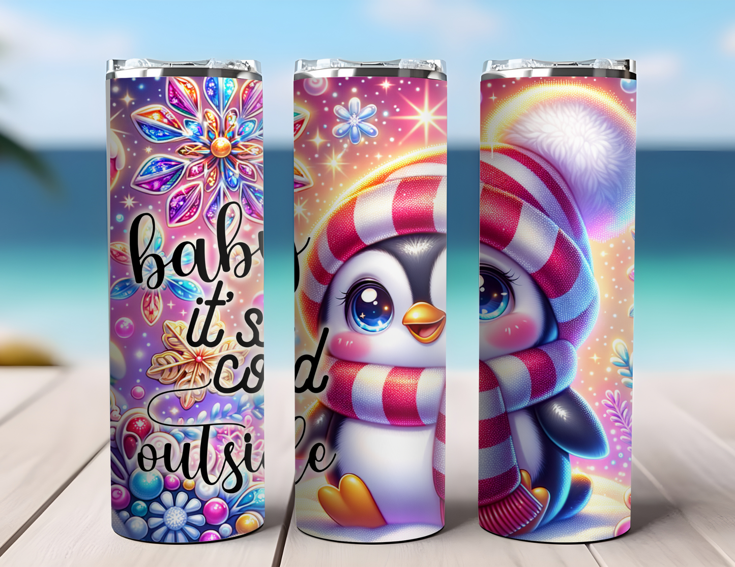 BABY ITS COLD OUTSIDE PENGUIN TUMBLER