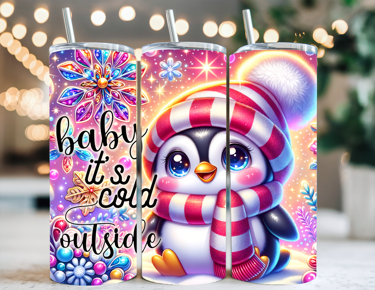 BABY ITS COLD OUTSIDE PENGUIN TUMBLER
