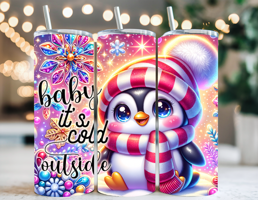BABY ITS COLD OUTSIDE PENGUIN TUMBLER