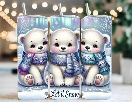 WINTER POLAR BEARS TUMBLER
