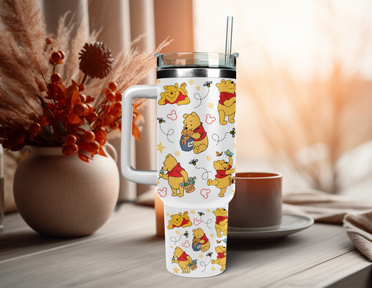 POOH BEAR 40 OZ TUMBLER