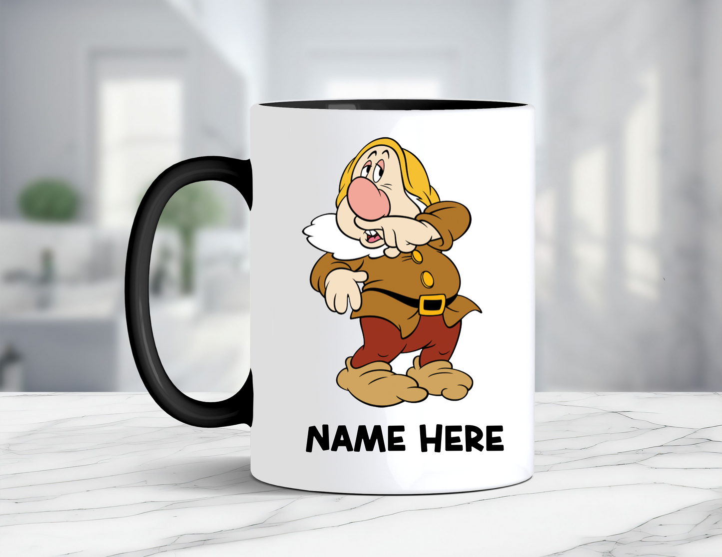 PERSONALIZED SNEEZY COFFEE MUG