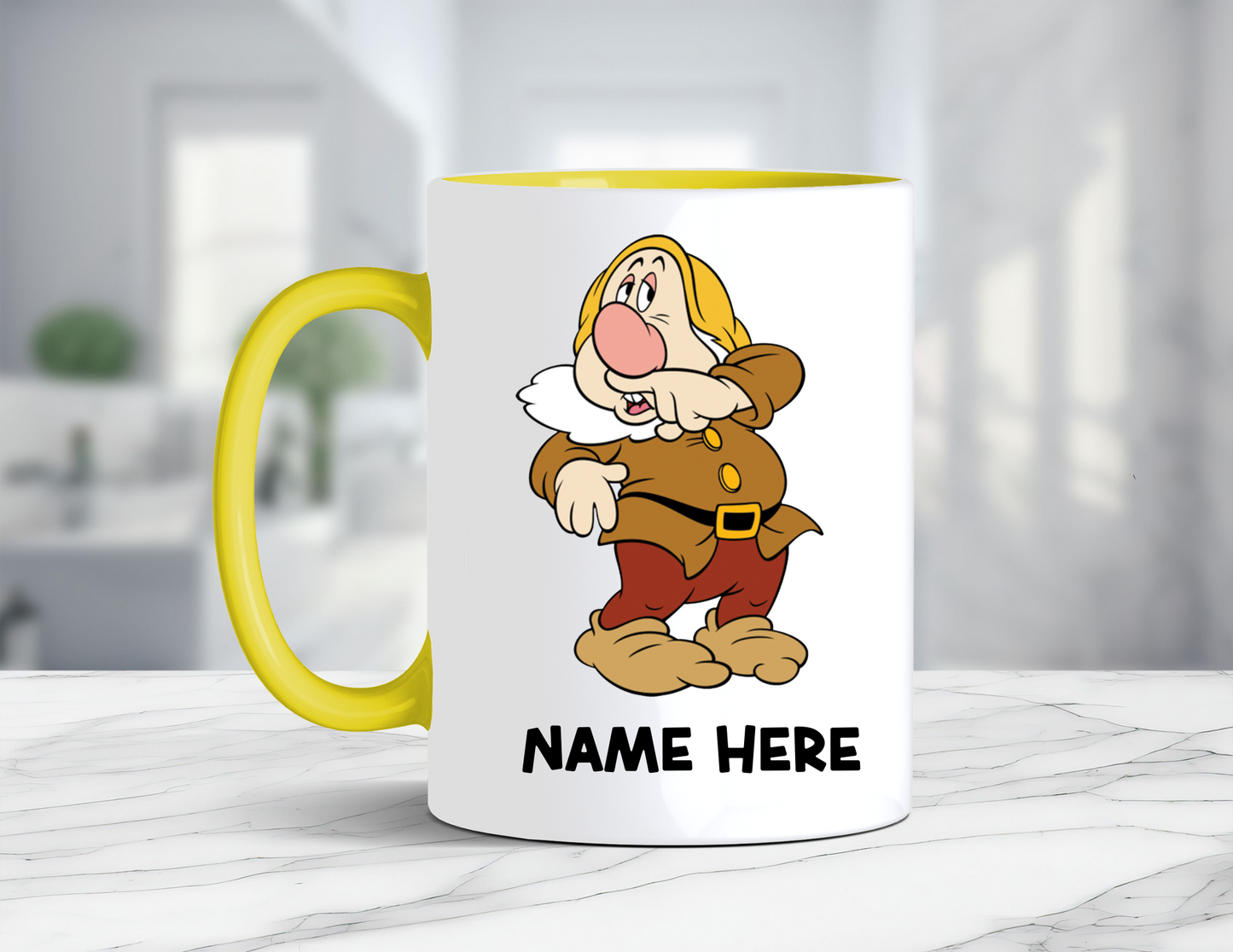 PERSONALIZED SNEEZY COFFEE MUG