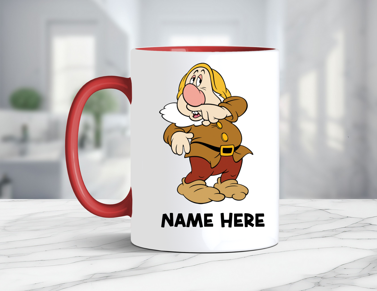 PERSONALIZED SNEEZY COFFEE MUG