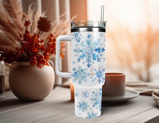 SNOWFLAKES 40 OZ TUMBLER