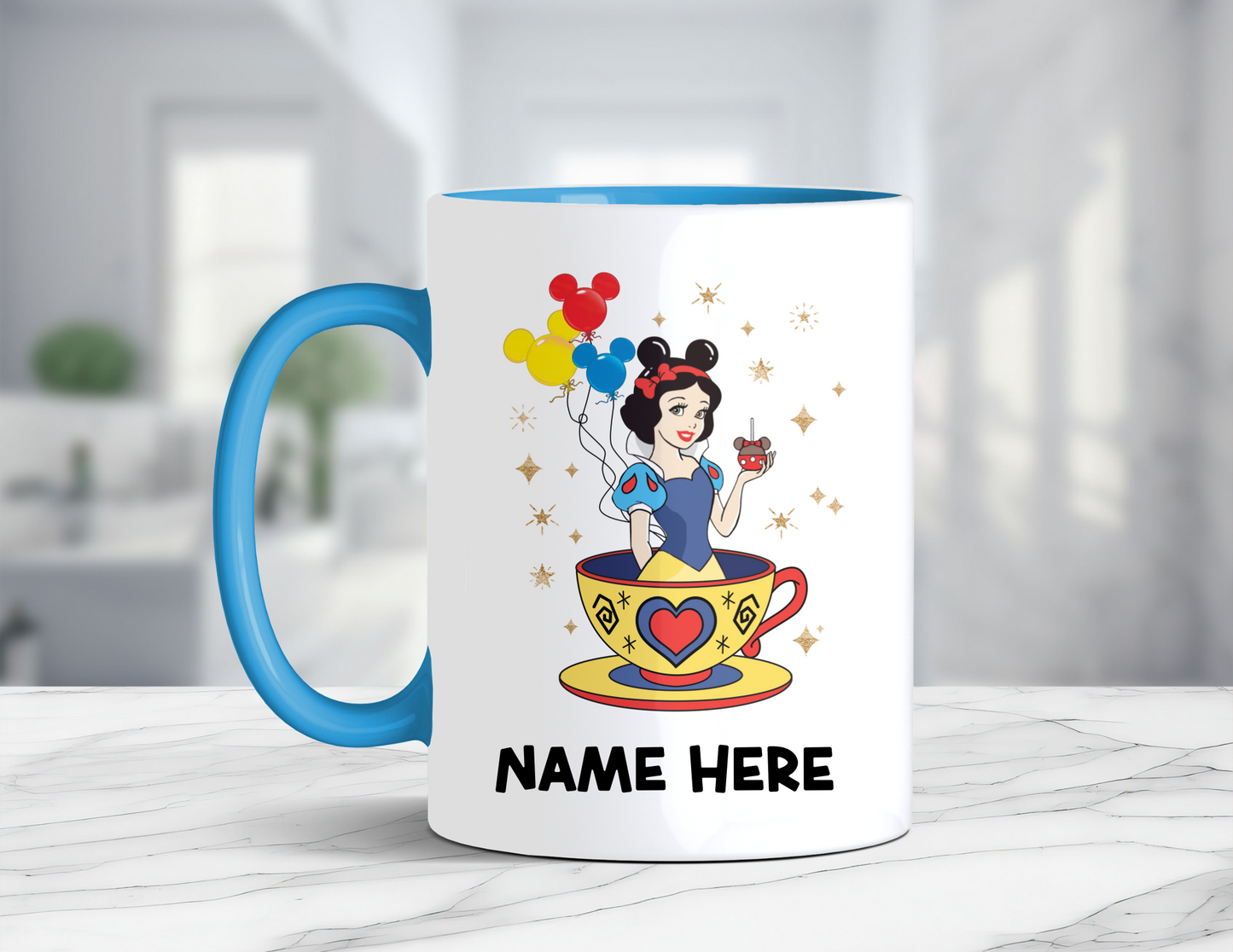 PERSONALIZED SNOW WHITE COFFEE MUG