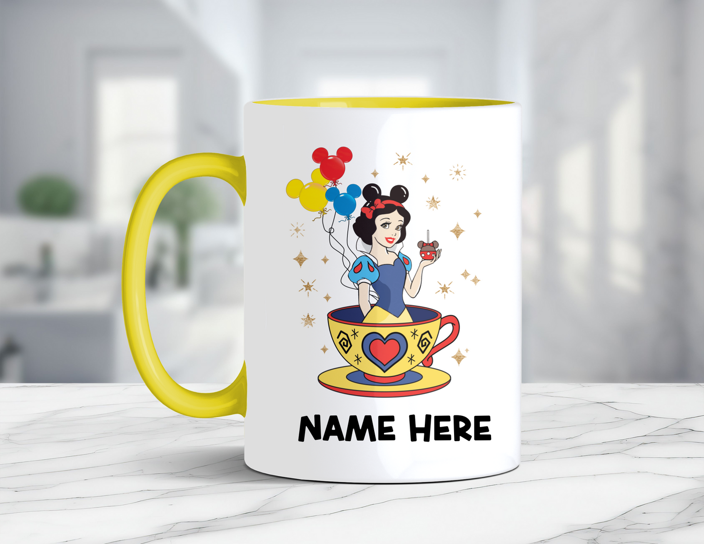 PERSONALIZED SNOW WHITE COFFEE MUG