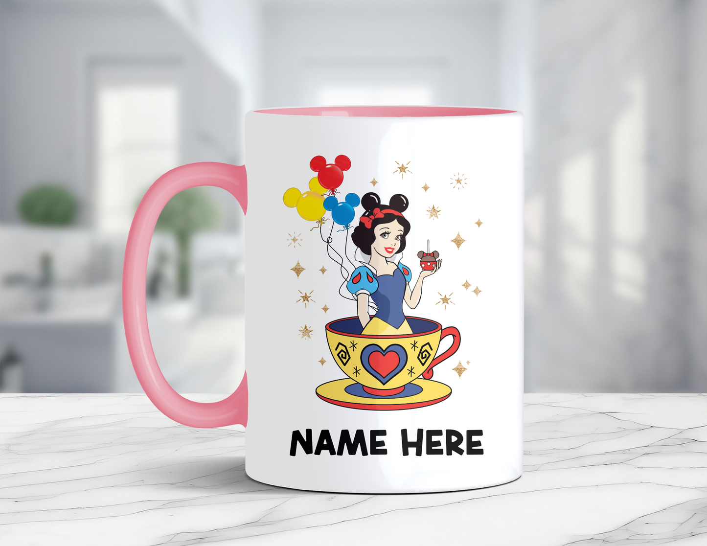 PERSONALIZED SNOW WHITE COFFEE MUG