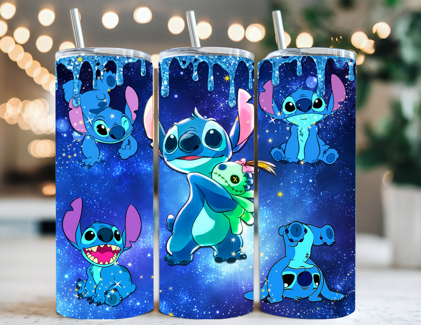 STITCH BLUE TUMBLER