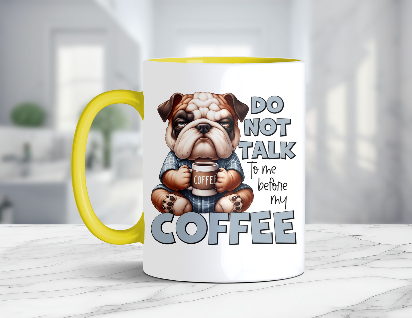 DONT TALK TO ME DOG MUG