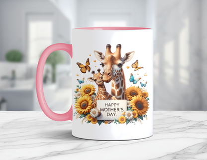 HAPPY MOTHER'S DAY GIRAFFE MUG