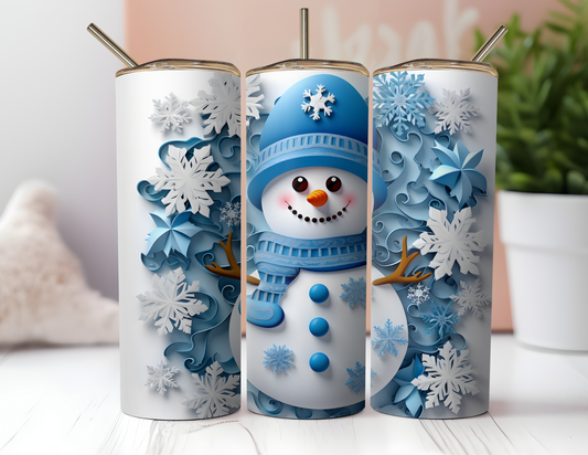 3D SNOWMAN TUMBLER