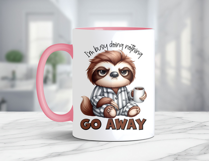 GO AWAY SLOTH MUG