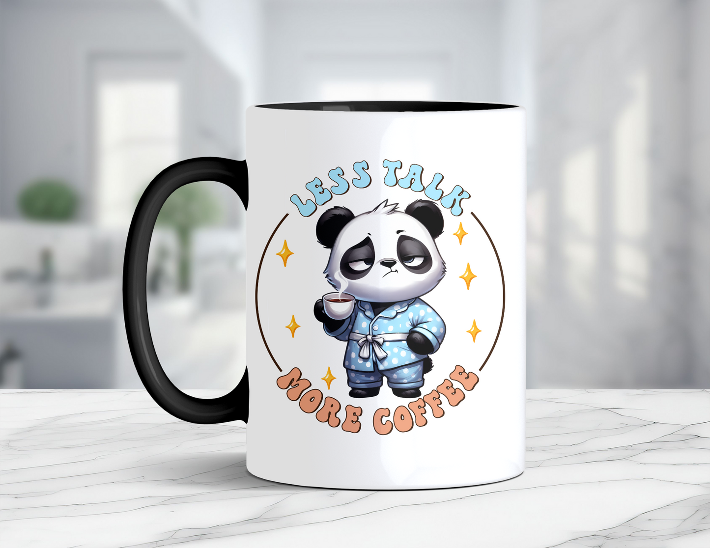 LESS TALK MORE COFFEE PANADA MUG