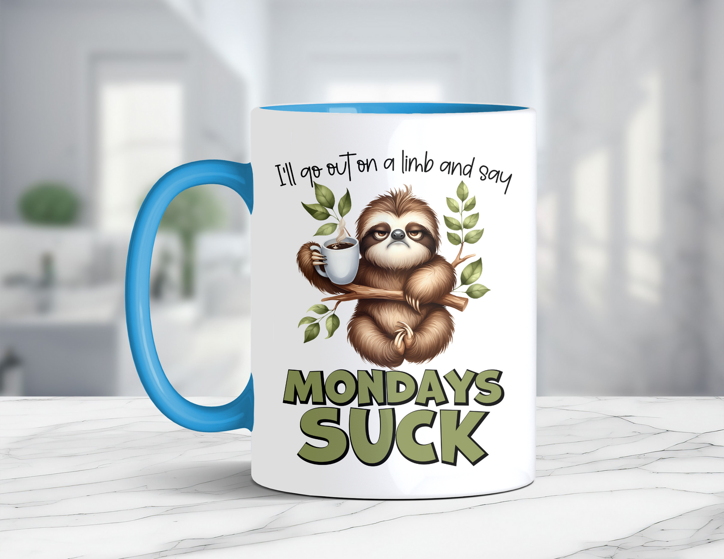 MONDAYS SUCK SLOTH MUG