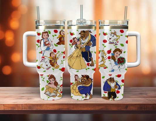BEAUTY AND THE BEAST 40 OZ TUMBLER