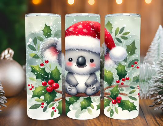 KOALA BEAR CHRISTMAS TUMBLER