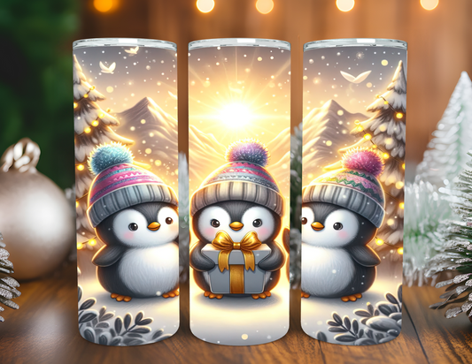 CHRISTMAS PENGUINS TUMBLER