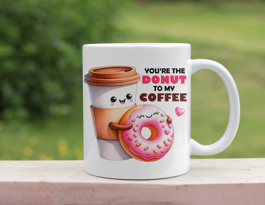 DONUTS AND COFFEE MUG