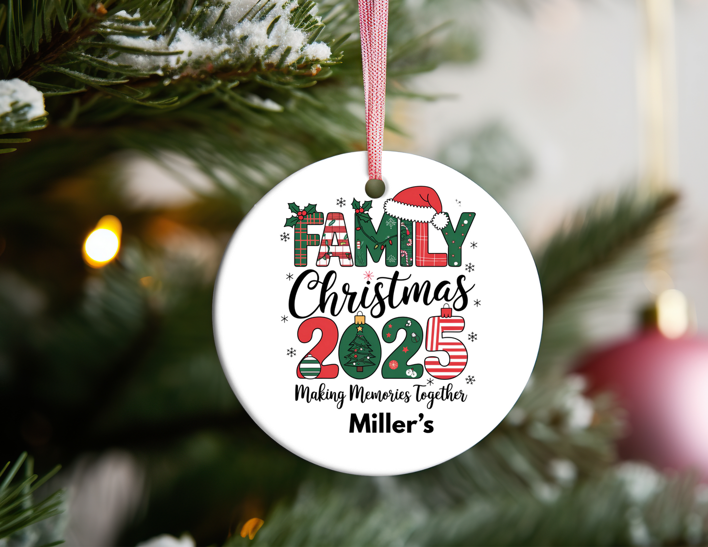 FAMILY CHRISTMAS ORNAMENT