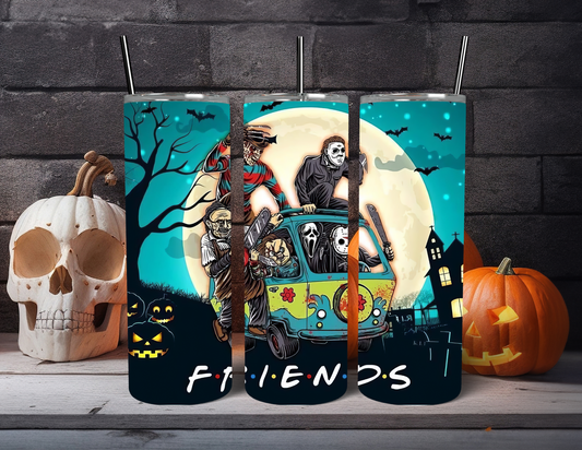 SPOOKY FRIENDS BUS TUMBLER