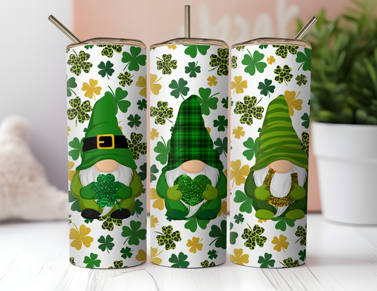 GNOMES AND SHAMROCKS TUMBLER
