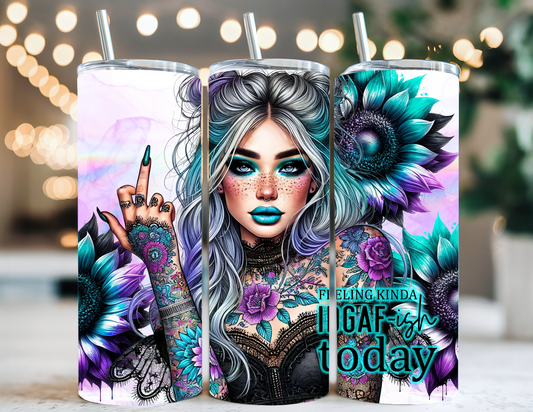 TATTOOED SASSY GIRL TUMBLER