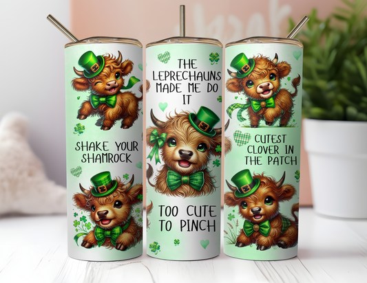 IRISH TUMBLER WITH HIGHLAND COWS