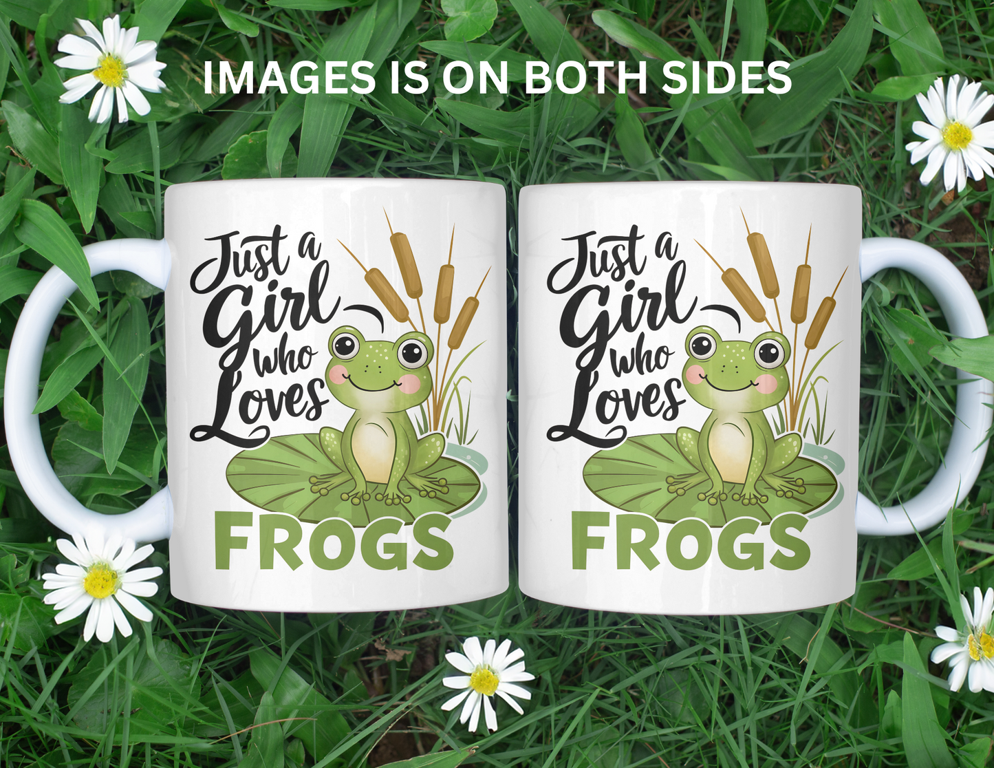 JUST A GIRL WHO LOVES FROGS MUG