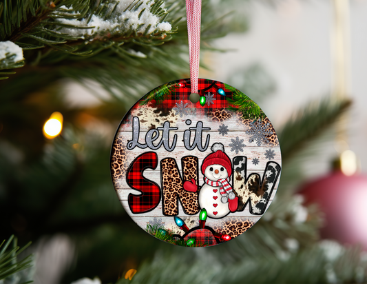 LET IT SNOW ORNAMENT