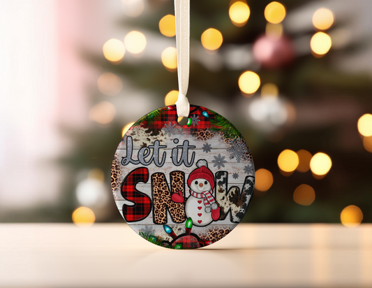 LET IT SNOW ORNAMENT
