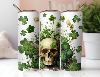 LUCKY SKULL IRISH TUMBLER