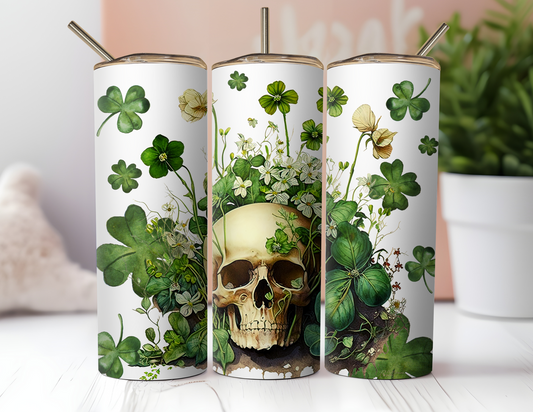 LUCKY SKULL IRISH TUMBLER