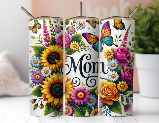MOM FLORAL TUMBLER
