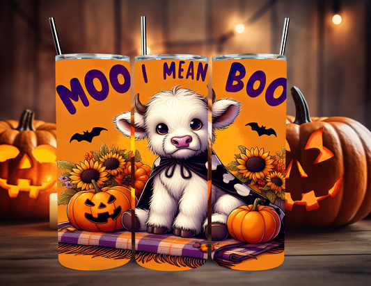 MOO I MEAN BOO TUMBLER