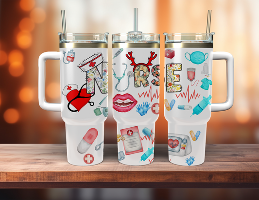 NURSE 40 OZ TUMBLER