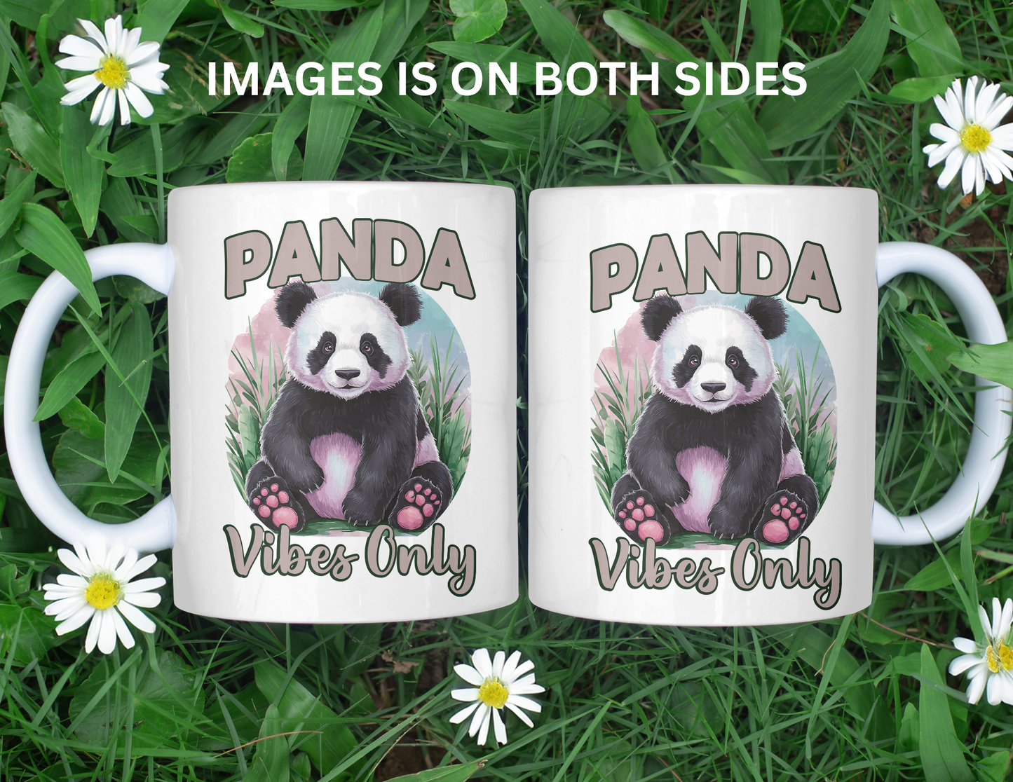 PANDA VIBES ONLY MUG