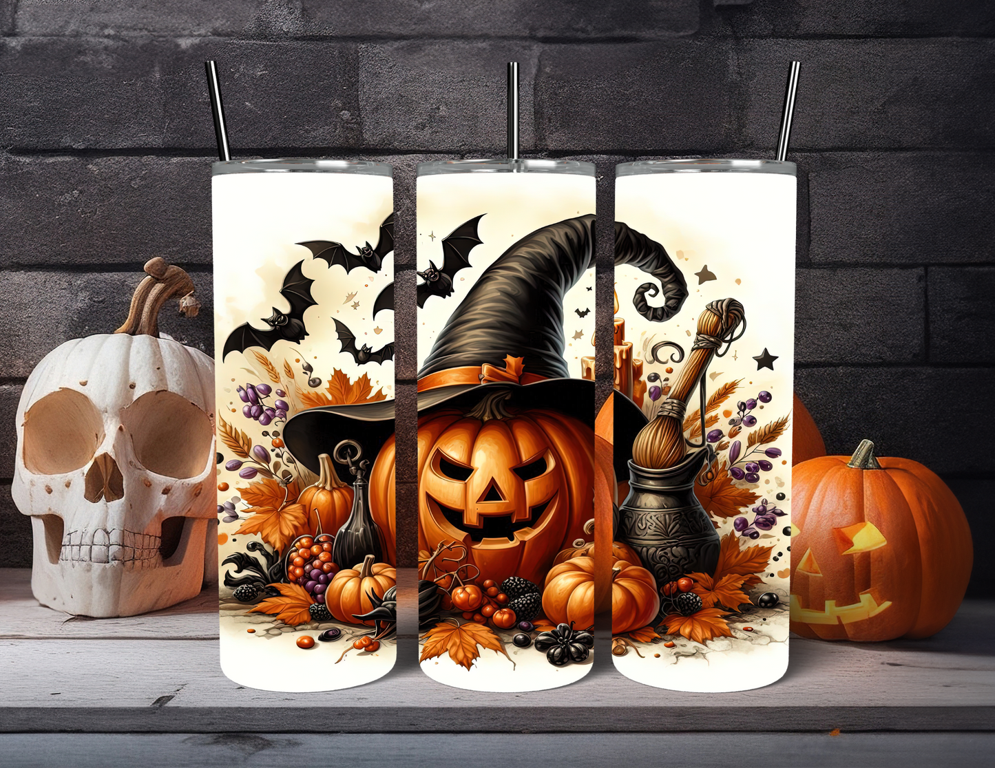 PUMPKIN WITCH TUMBLER
