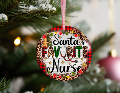 SANTAS FAVORITE NURSE ORNAMENT