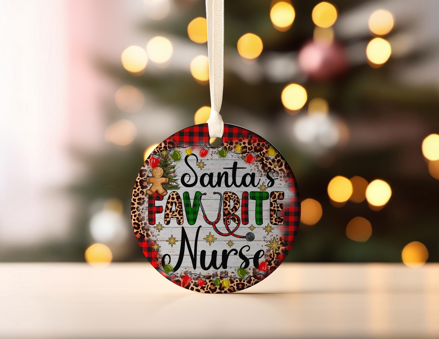 SANTAS FAVORITE NURSE ORNAMENT