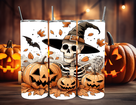 SKELETON & PUMPKINS TUMBLER